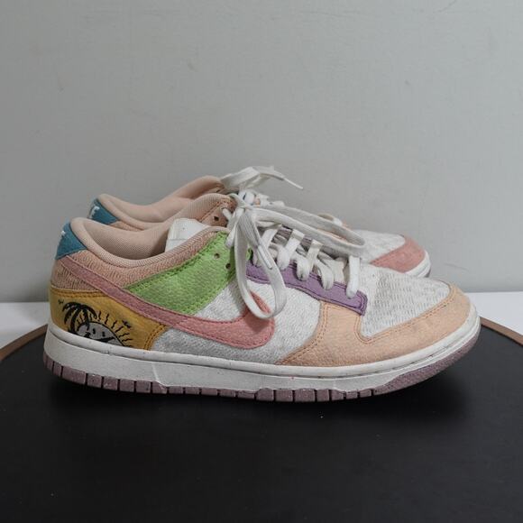 Nike Dunk Low‎ SE Sun Club Men 9.5 Multicolor DQ0265‑100 Palm Embroidery